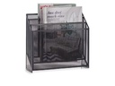 Zeller Present Zeitungsständer News Rack 32 x 9 x 29.5 cm, Schwarz