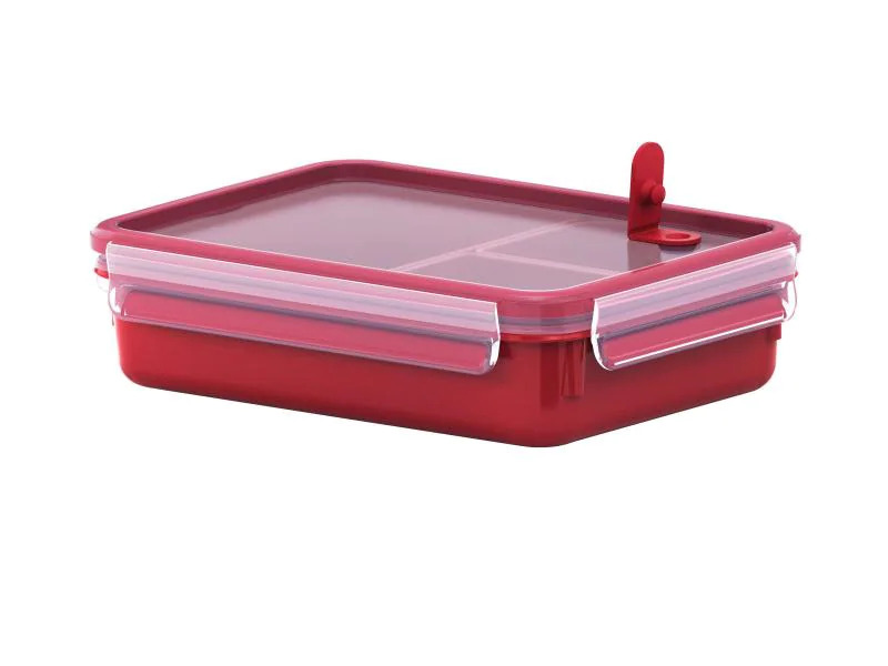 Emsa Mikrowellendose Clip &amp; Micro 1.2 l, Rot