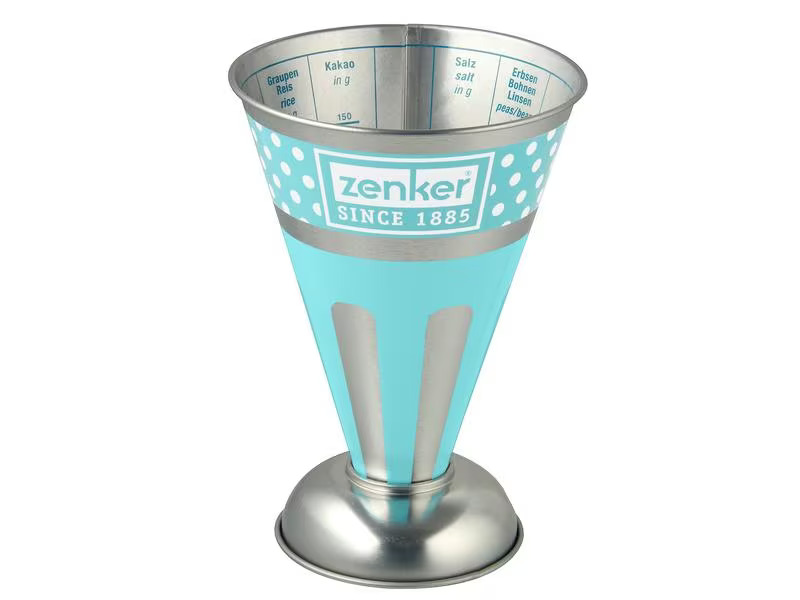 DrOetker Messbecher 24.75 dl, Hellblau/Silber
