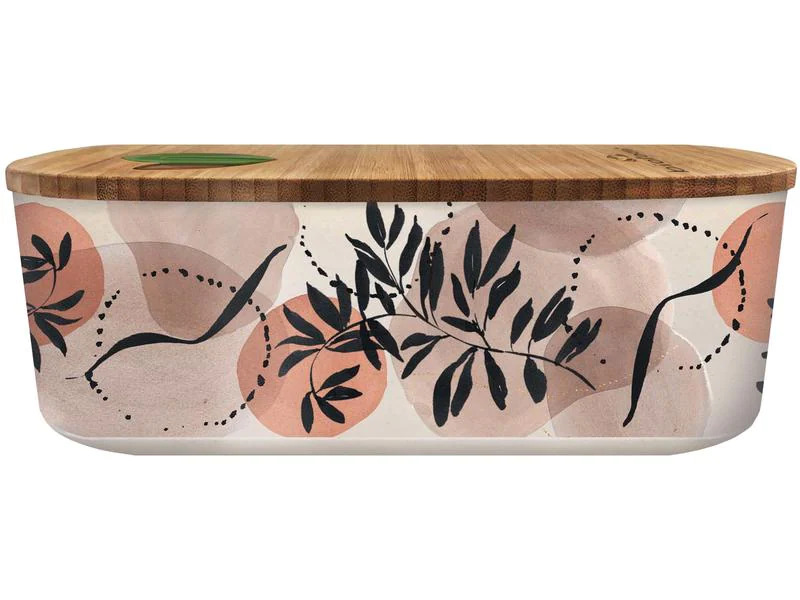 BioLoco Lunchbox Oval – Sunset Over Iwami Hellbraun/Weiss