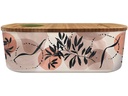 BioLoco Lunchbox Oval – Sunset Over Iwami Hellbraun/Weiss