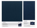 COCON Bettwäschegarnitur Perkal 160 x 210 / 50 x 70, Marineblau
