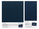 COCON Bettwäschegarnitur Perkal 200 x 210 / 50 x 70, Marineblau