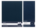 COCON Bettwäschegarnitur Satin 200 x 210 / 50 x 70, Marineblau