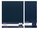 COCON Bettwäschegarnitur Satin 200 x 210 / 65 x 100, Marineblau