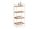 Zeller Present Regal mit 4 Ablagen Nature/Weiss