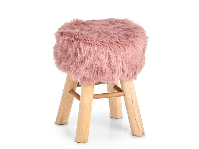 Zeller Present Hocker Zottel Rosa