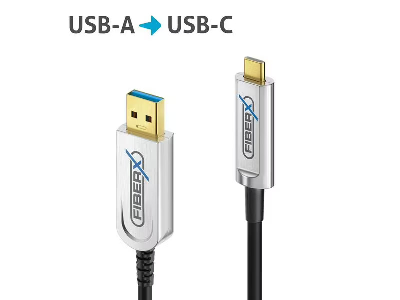 FiberX USB 3.1-Kabel FX-I630 AOC USB A - USB C 12 m