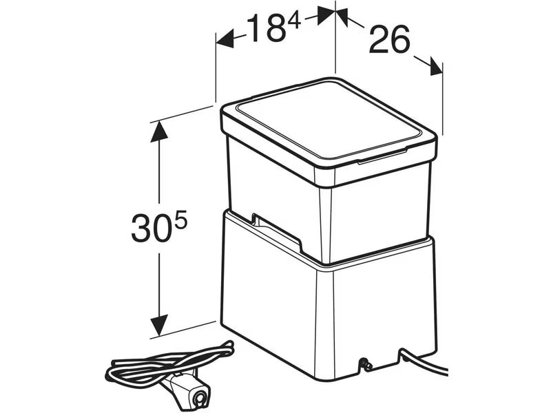 Geberit Dusch-WC Beistellgerät AquaClean Cama