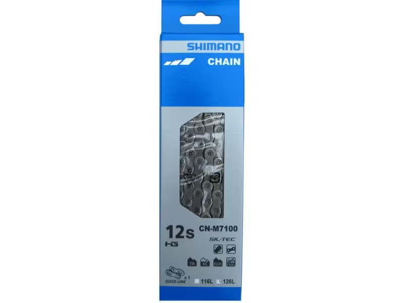 Shimano Velokette CN-M7100 12-Gang, 126 Glieder Quick-Link