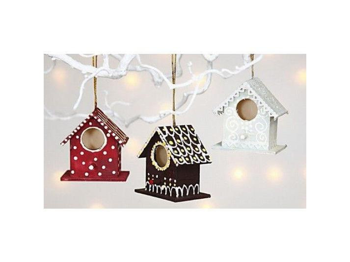 Creativ Company Holzartikel Vogelhaus Mini, Hellbraun, 1