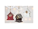 Creativ Company Holzartikel Vogelhaus Mini, Hellbraun, 1