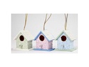 Creativ Company Holzartikel Vogelhaus Mini, Hellbraun, 1