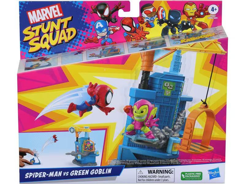 MARVEL Marvel Stunt Squad – Spider-Man vs. Green Goblin