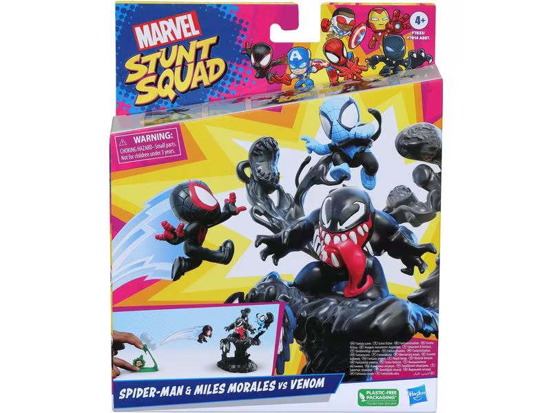 MARVEL Marvel Stunt Squad – Spider-Man &amp; Miles Morales vs. Venom