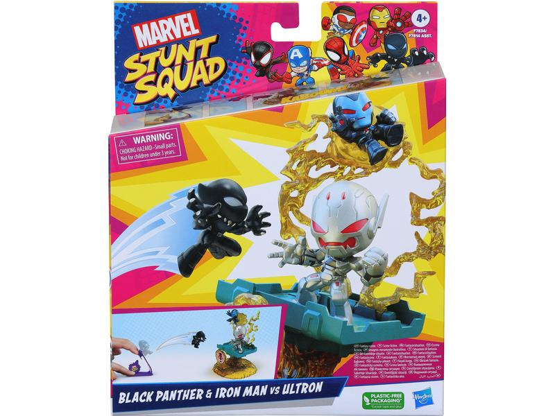 MARVEL Marvel Stunt Squad – Black Panther &amp; Iron Man vs. Ultron