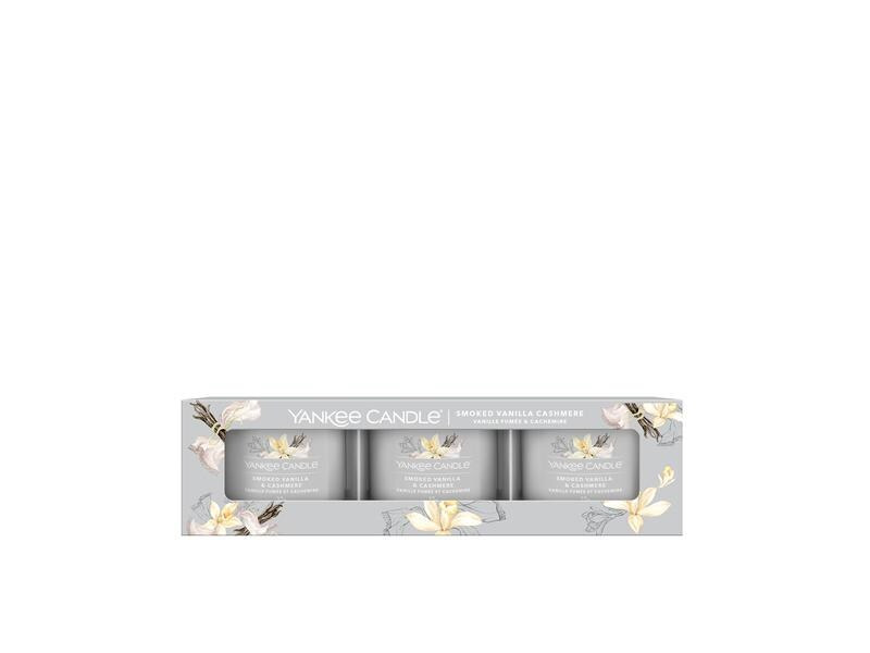Yankee Candle Signature Duftkerze Smoked Vanilla &amp; Cashmere Signature 3 Stück
