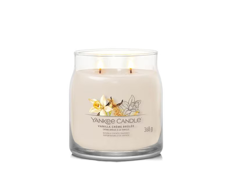 Yankee Candle Signature Duftkerze Vanilla Crème Brûlée Signature Medium Jar