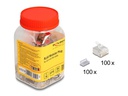Delock Stecker RJ45, Cat.6A 100 Stück, Transparent