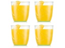 Bodum Outdoor-Becher Kvadrant 350 ml, Grün, 4 Stück