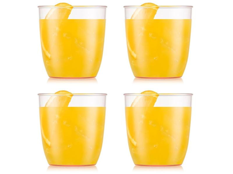 Bodum Outdoor-Becher Kvadrant 350 ml, Rosa, 4 Stück