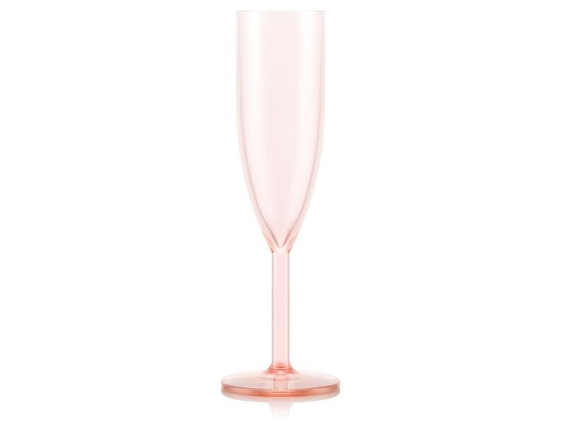 Bodum Outdoor-Champagnerglas Oktett 120 ml, Rosa, 4 Stück