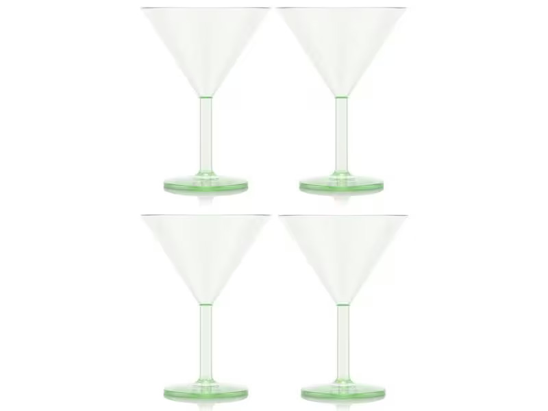 Bodum Outdoor-Martiniglas Oktett 180 ml, Grün, 4 Stück