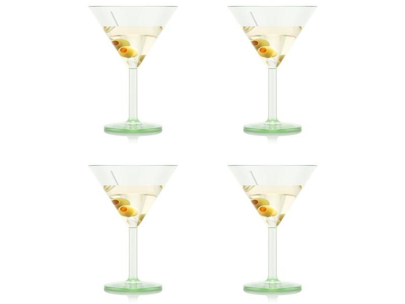 Bodum Outdoor-Martiniglas Oktett 180 ml, Grün, 4 Stück