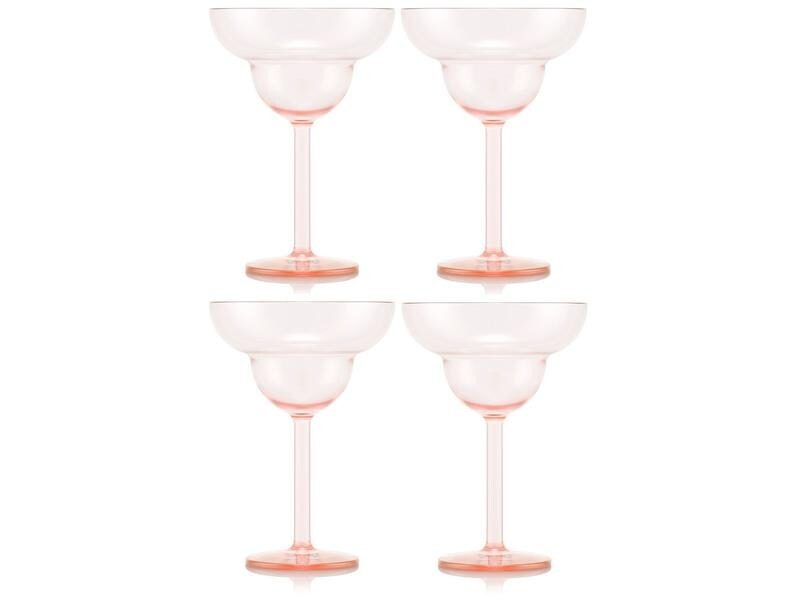 Bodum Outdoor-Martiniglas Oktett 250 ml, Rosa, 4 Stück