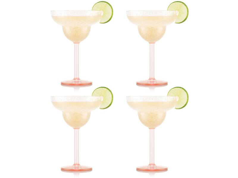 Bodum Outdoor-Martiniglas Oktett 250 ml, Rosa, 4 Stück