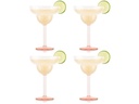 Bodum Outdoor-Martiniglas Oktett 250 ml, Rosa, 4 Stück