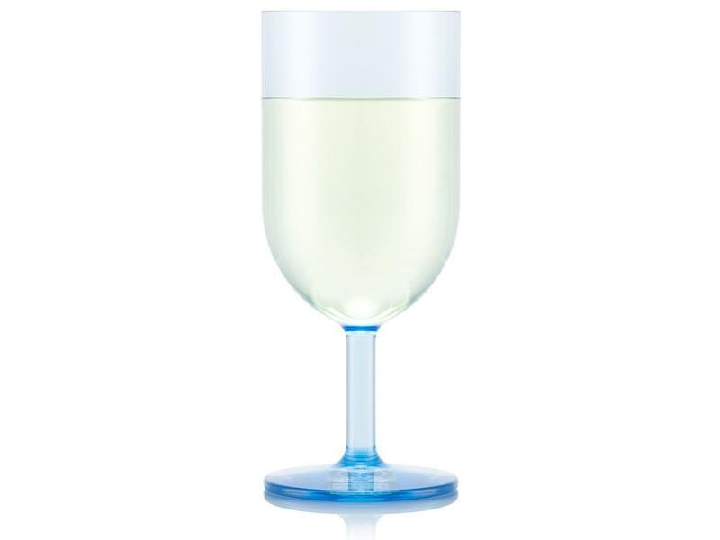 Bodum Outdoor-Weinglas Oktett 230 ml, Blau, 4 Stück