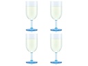Bodum Outdoor-Weinglas Oktett 230 ml, Blau, 4 Stück