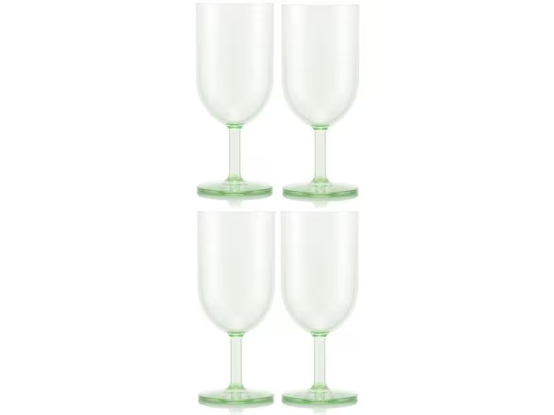 Bodum Outdoor-Weinglas Oktett 230 ml, Grün, 4 Stück