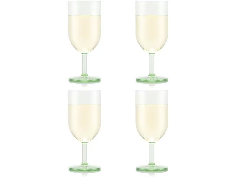 Bodum Outdoor-Weinglas Oktett 230 ml, Grün, 4 Stück