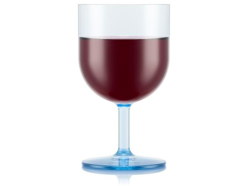 Bodum Outdoor-Weinglas Oktett 250 ml, Blau, 4 Stück