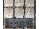 Möve Badteppich Eden Kästchen 60 x 130 cm, Nature