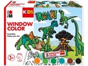 Marabu Fensterfarbe Kids Dinosaurier 6 x 25 ml