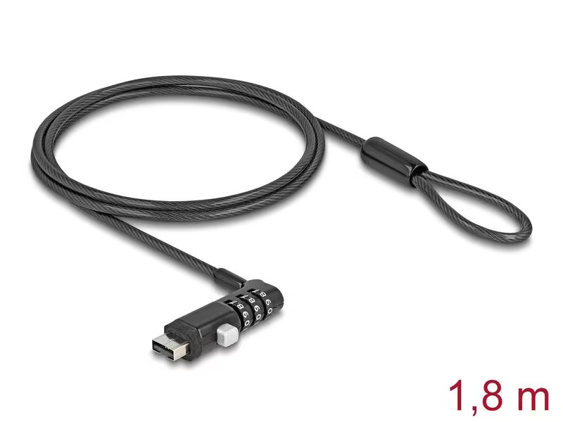 Navilock Sicherheitsschloss für USB Typ-A Buchse mit Zahlenschloss
