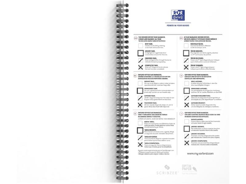 Oxford Notizbuch 141 x 246 mm, liniert, Navy Blau