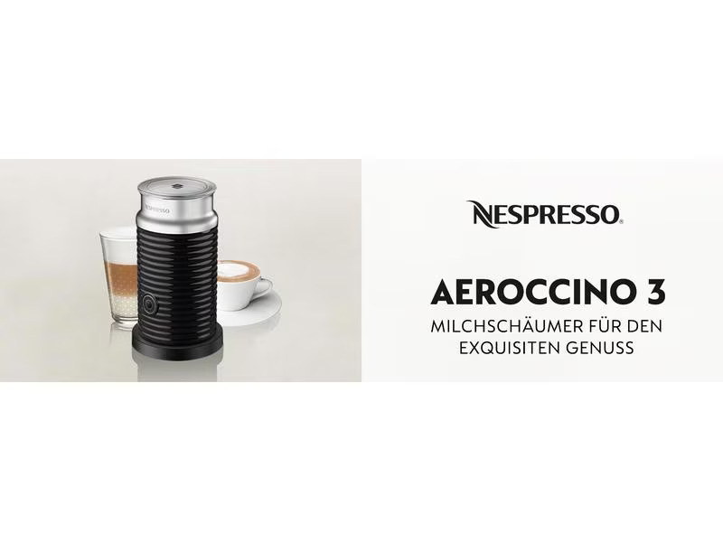 Nestlé Milchschäumer Aeroccino 3 Schwarz