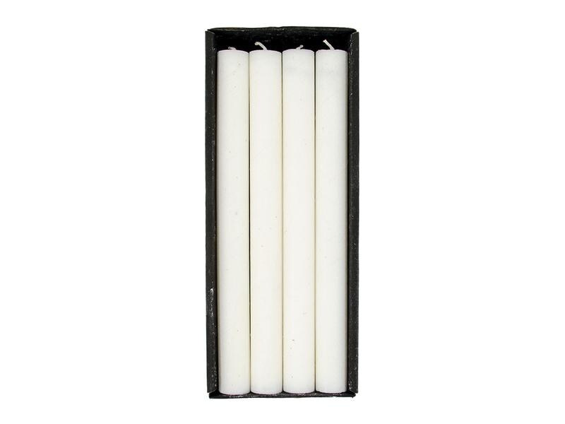 Schulthess Kerzen Stabkerze Weiss, 4 Stück