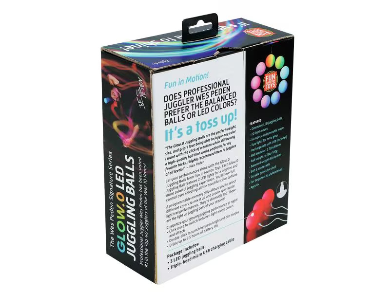 Shashibo Jonglierbälle Set à 3 Stück mit LED
