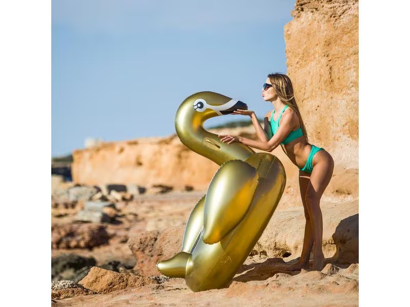 Swim Essentials Schwimmtiere Gold Swan