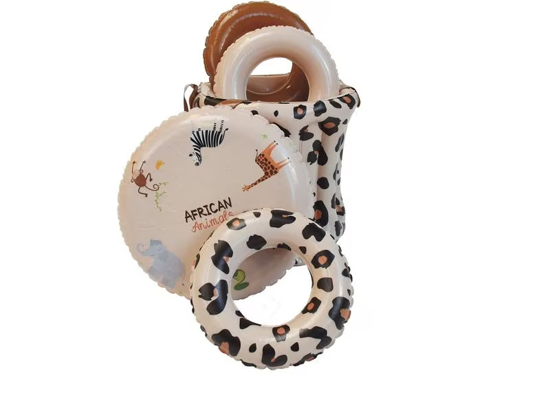 Swim Essentials Planschbecken Beige Leopard Ø 210 cm