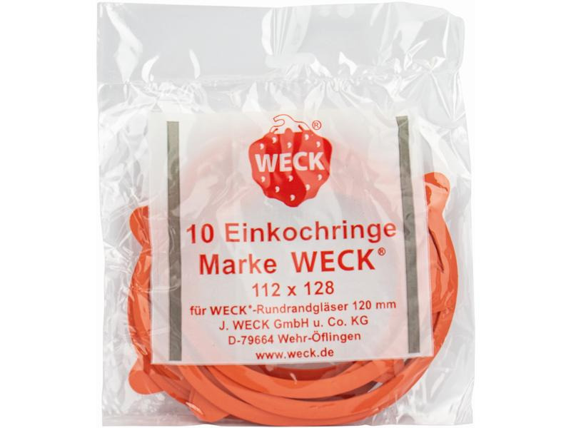 Weck Gummidichtring Ø 12 cm 10 Stück, Rot