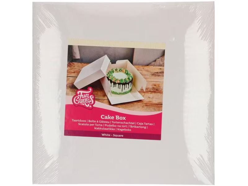 Funcakes Tortenbutler 28.2 x 28.2 x 15 cm, Weiss