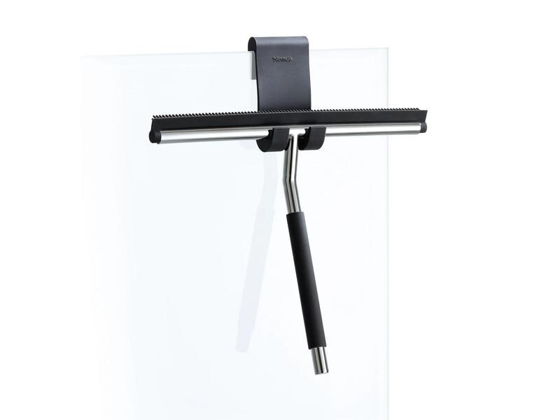 Blomus Duschabzieher Lavea inkl. Halterung Schwarz/Silber