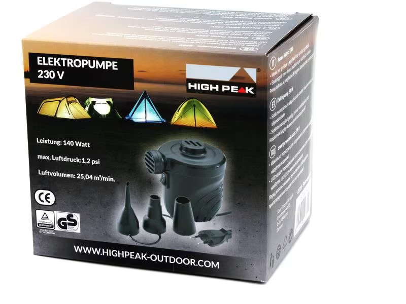 High Peak Luftpumpe Elektropumpe