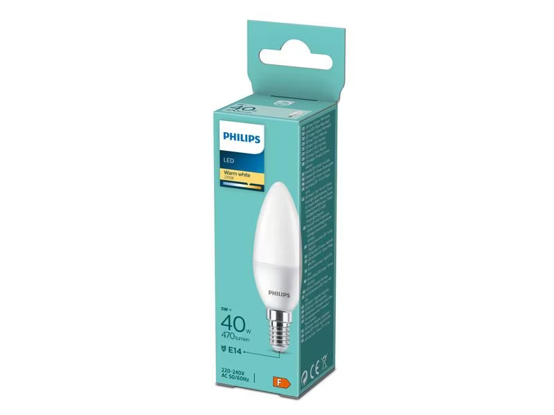 Philips Lampe 5 W (40 W) E14 Warmweiss